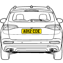 License plate example